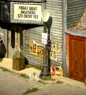 Classic Street Lamp Post  (6pcs) - Resin Detail Part HO Scale
