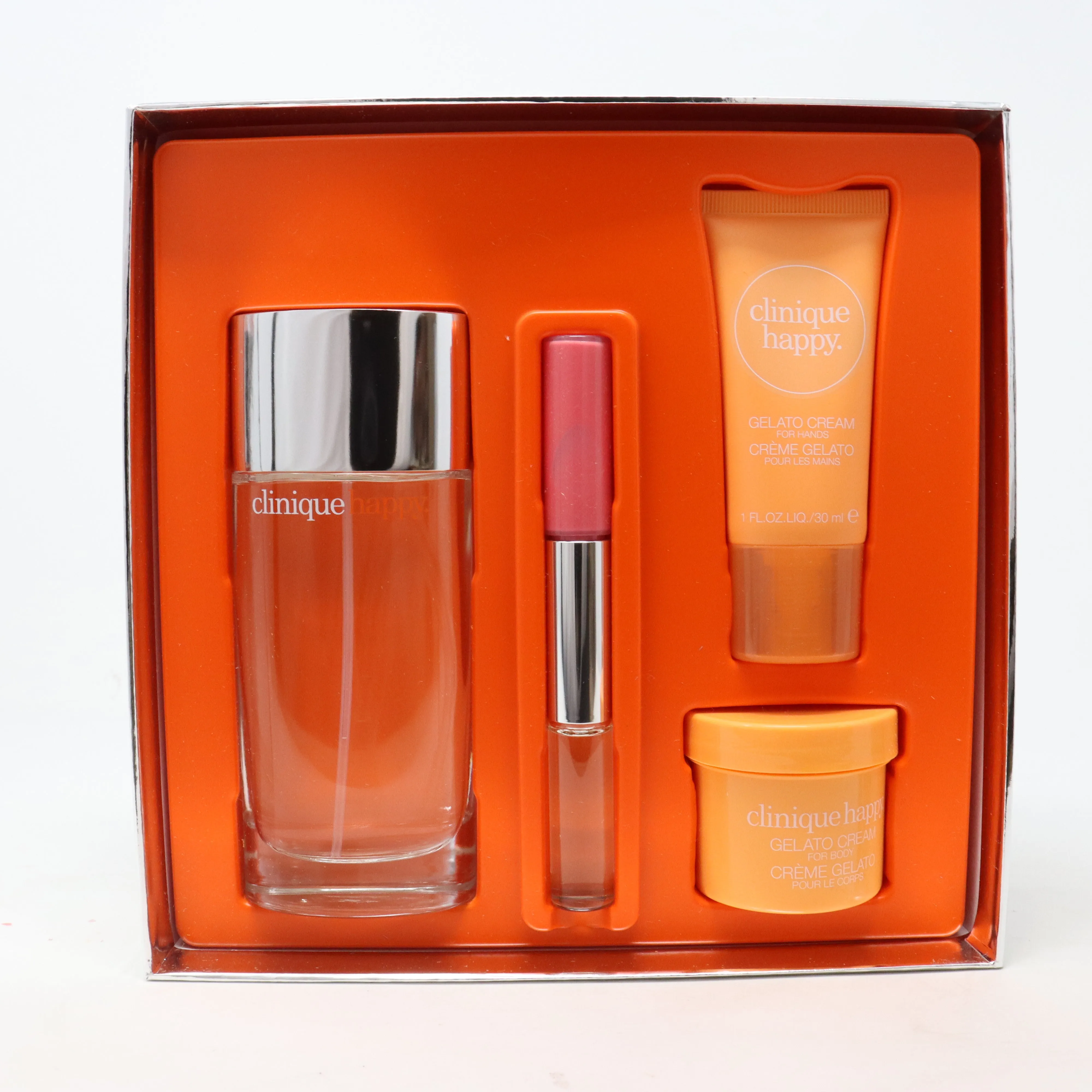 Clinique A Whole Lotta Happy Perfume 4-Pcs Set  / New With Box
