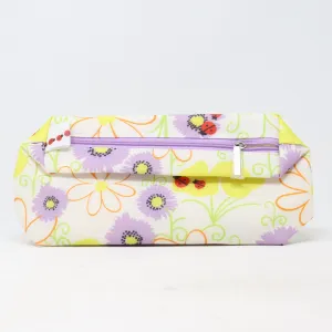 Clinique Floral Lady Bug Print Cosmetic Bag  / New