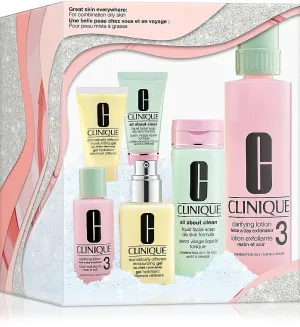 CLINIQUE Great Skin Everywhere Skin Types Il /IIl Set مجموعة العناية للبشرة المختلطة والدهنية