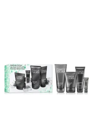 CLINIQUE Great Skin For Him Set - For Dry Combination Skin 4pcs