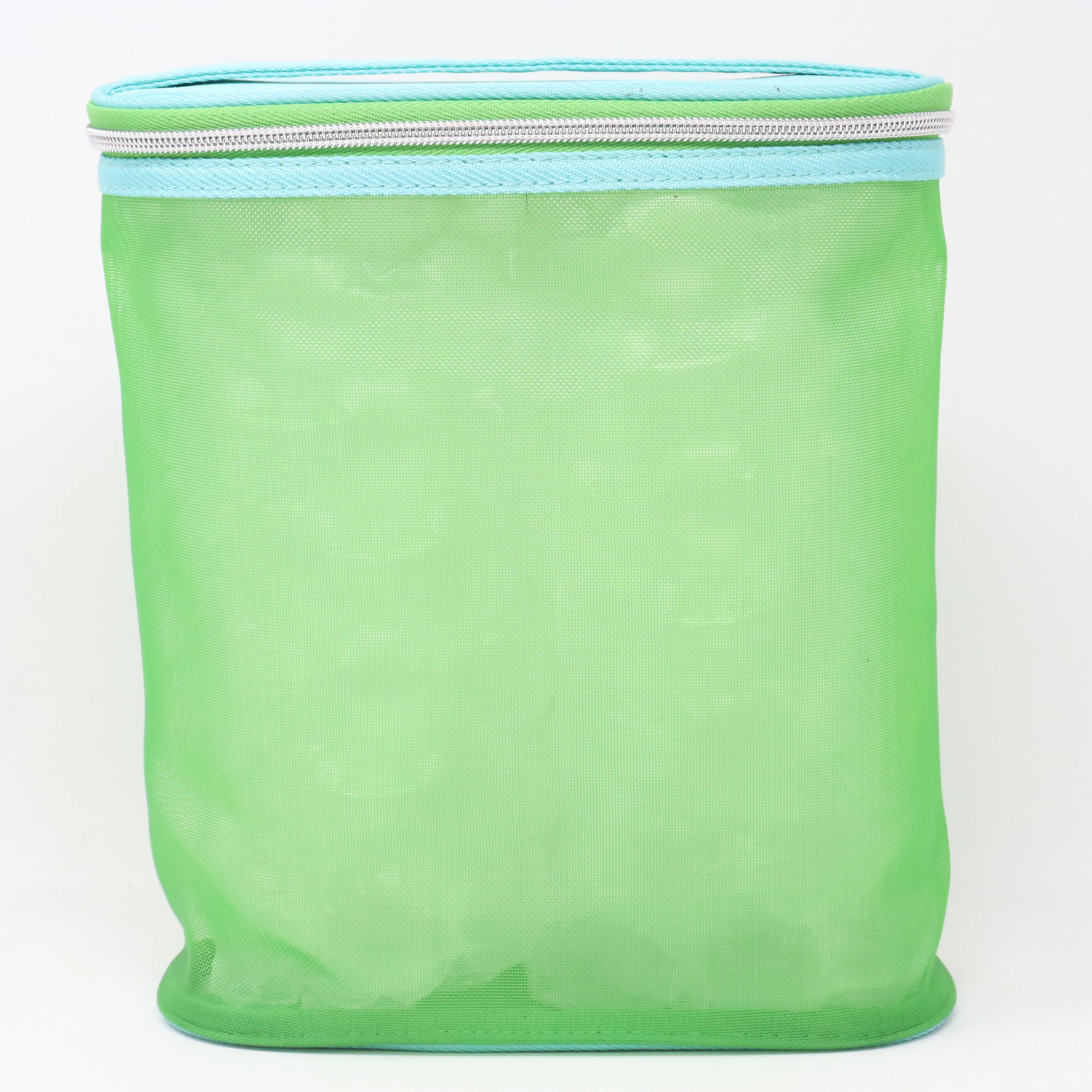 Clinique Green/Blue Mesh Cosmetic Case Bag  / New