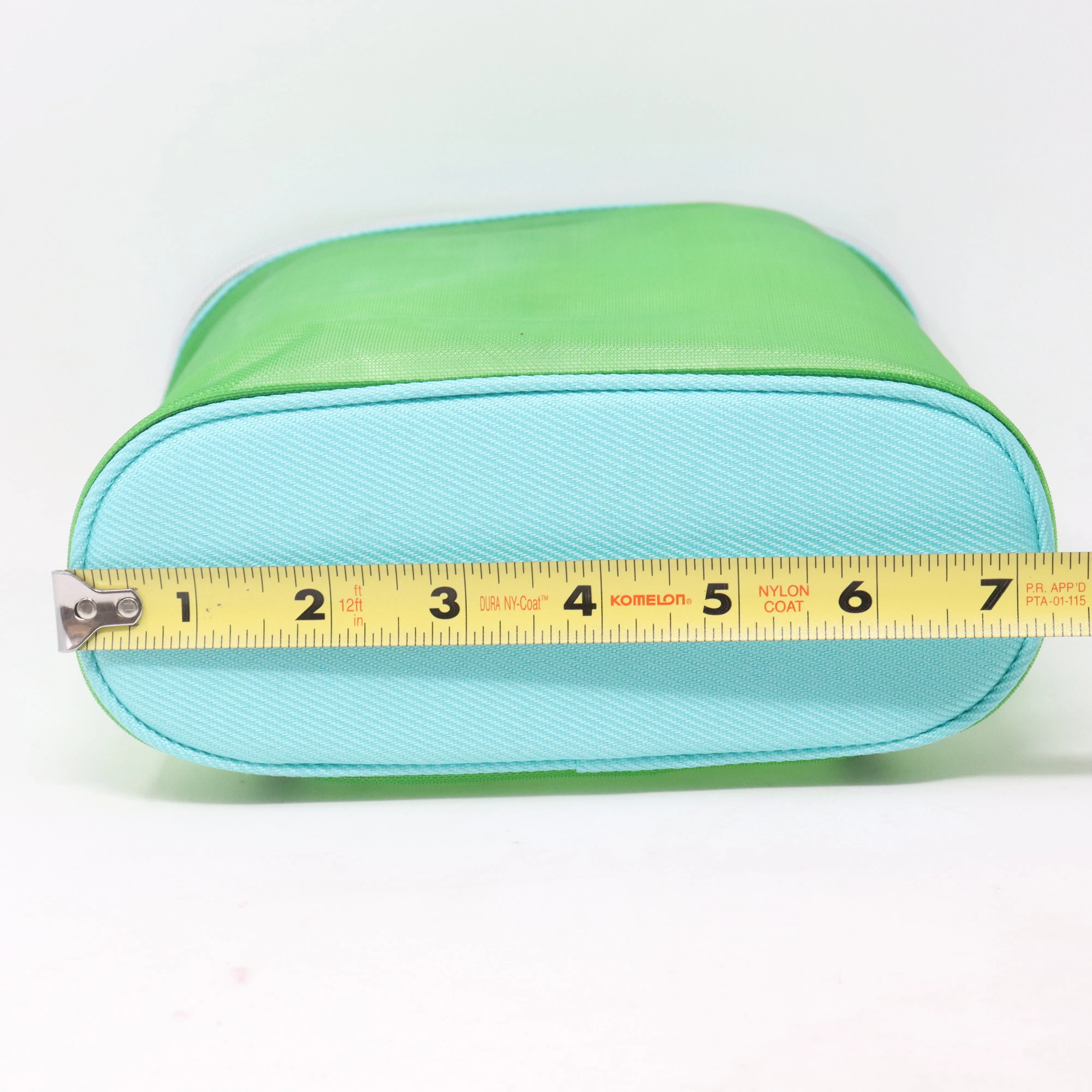 Clinique Green/Blue Mesh Cosmetic Case Bag  / New