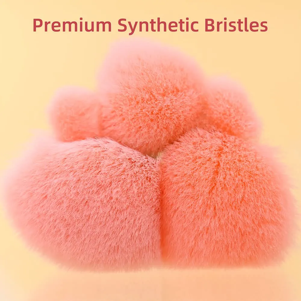 Coloful Makeup Brushes Set 5Pcs