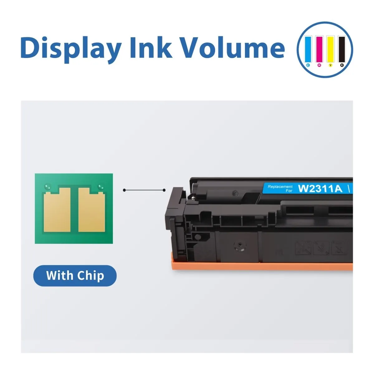 Compatbile HP 215A Toner Cartridge Set - 4 Pack With Chip - W2310A