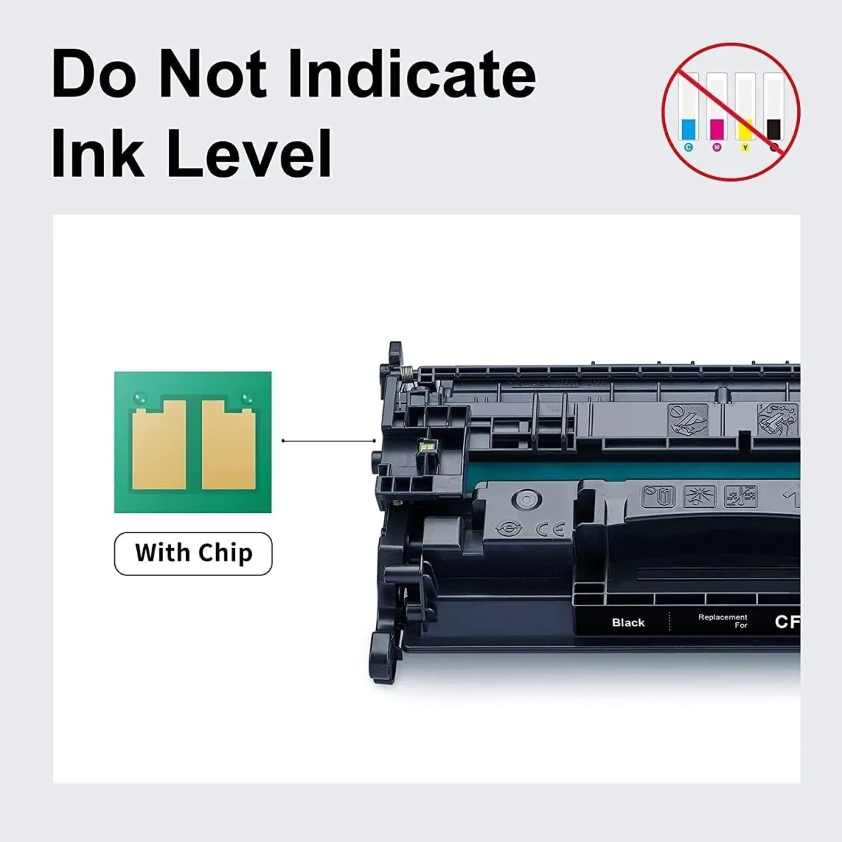 Compatible 58A CF258A Toner Cartridge Black 2 Pack (with Chip, High Yield)