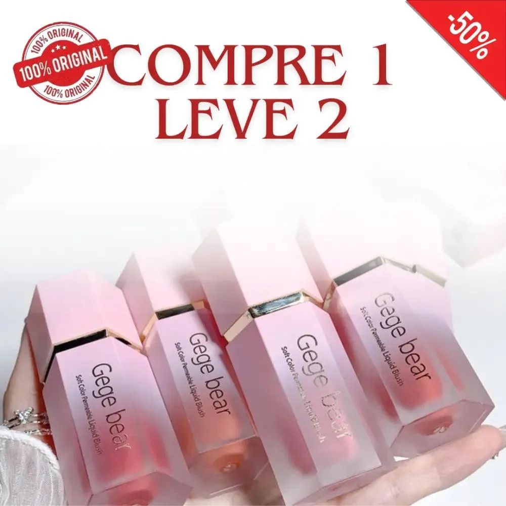 Compre 1 Leve 2 - Gege Bear Blush Líquido   2 Brindes