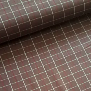 Cotton Check - Farmers Dark Blush Square