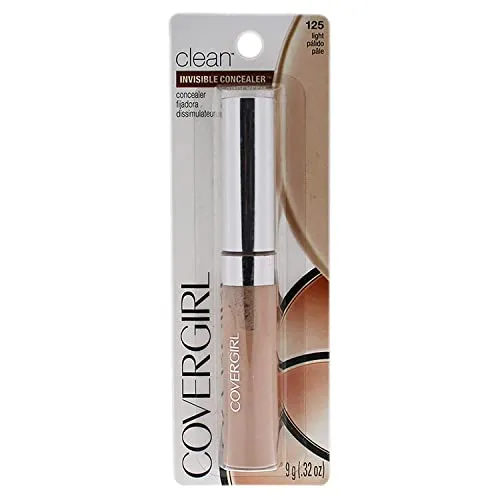 COVERGIRL Clean Invisible Concealer, Light 125, 0.32 Fl Oz, 2 Count