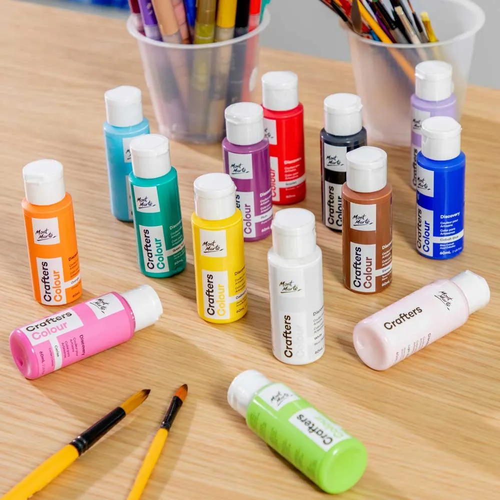 Crafters Colour Discovery Paint Set 14 x 60ml (2 US fl.oz)