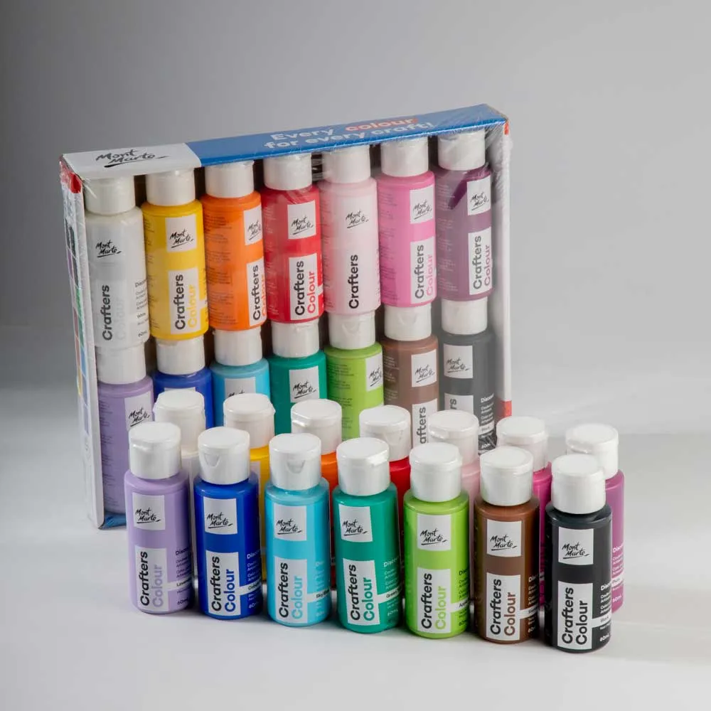 Crafters Colour Discovery Paint Set 14 x 60ml (2 US fl.oz)