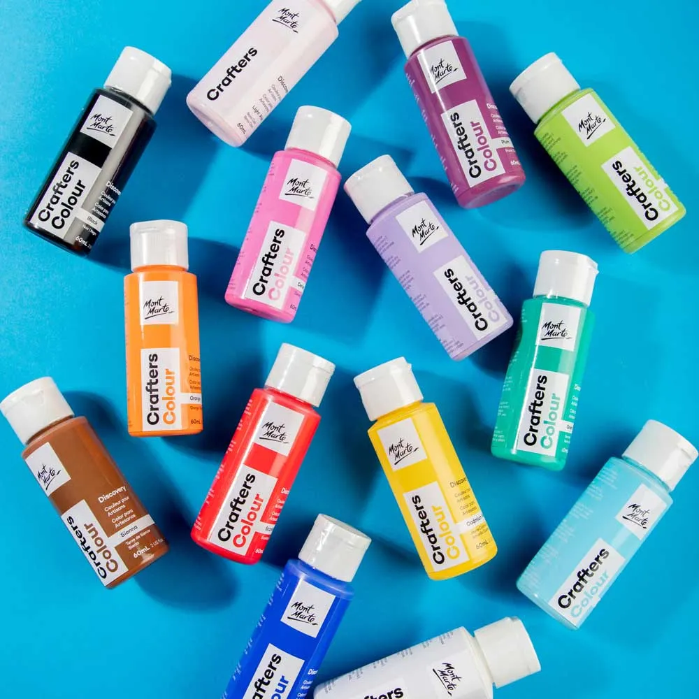 Crafters Colour Discovery Paint Set 14 x 60ml (2 US fl.oz)