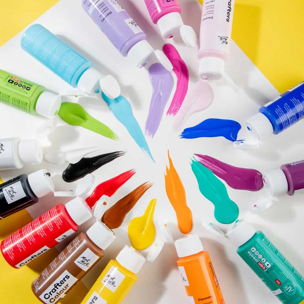 Crafters Colour Discovery Paint Set 14 x 60ml (2 US fl.oz)