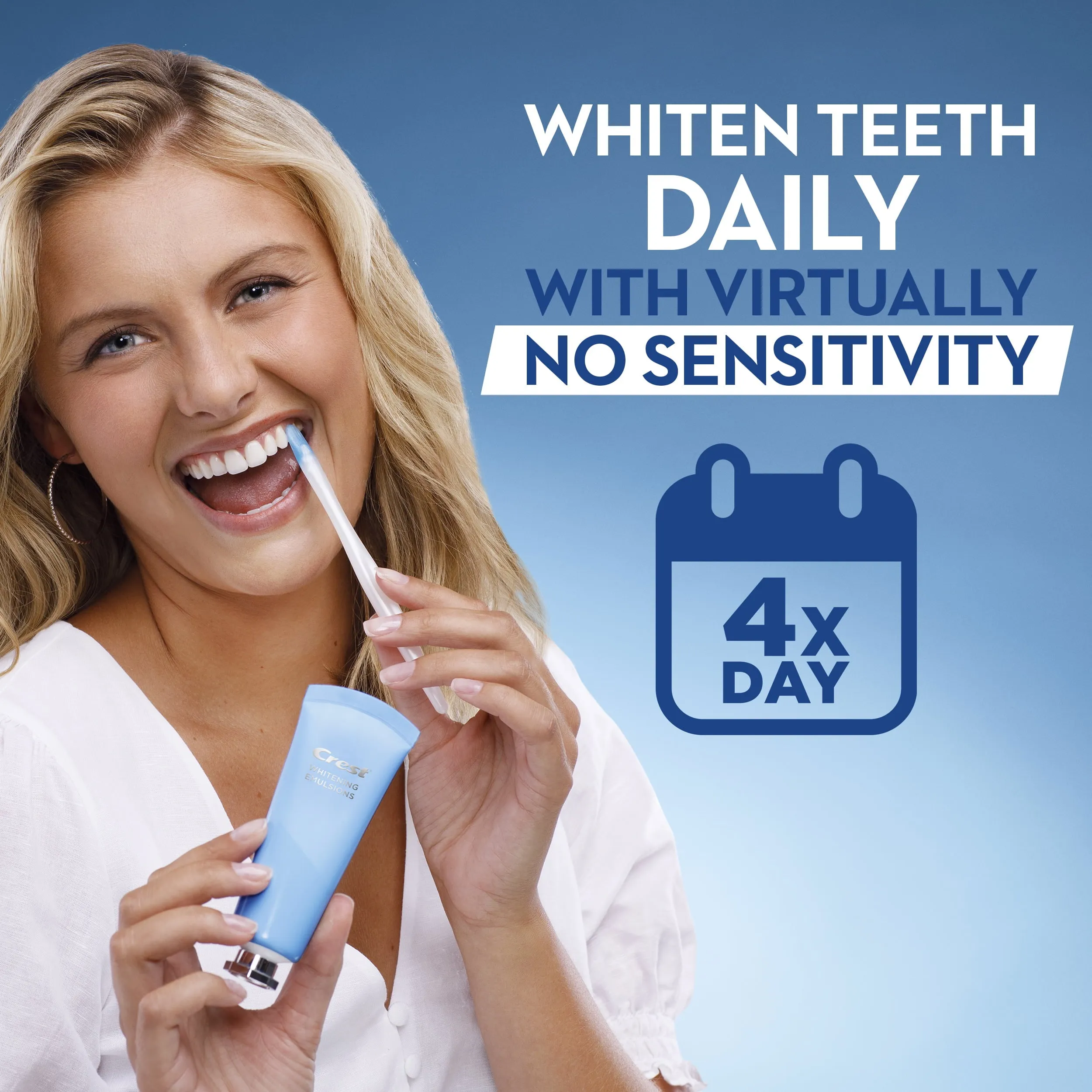 Crest Whitening Emulsions with Wand Applicator, Leave-on Teeth Whitening Treatment