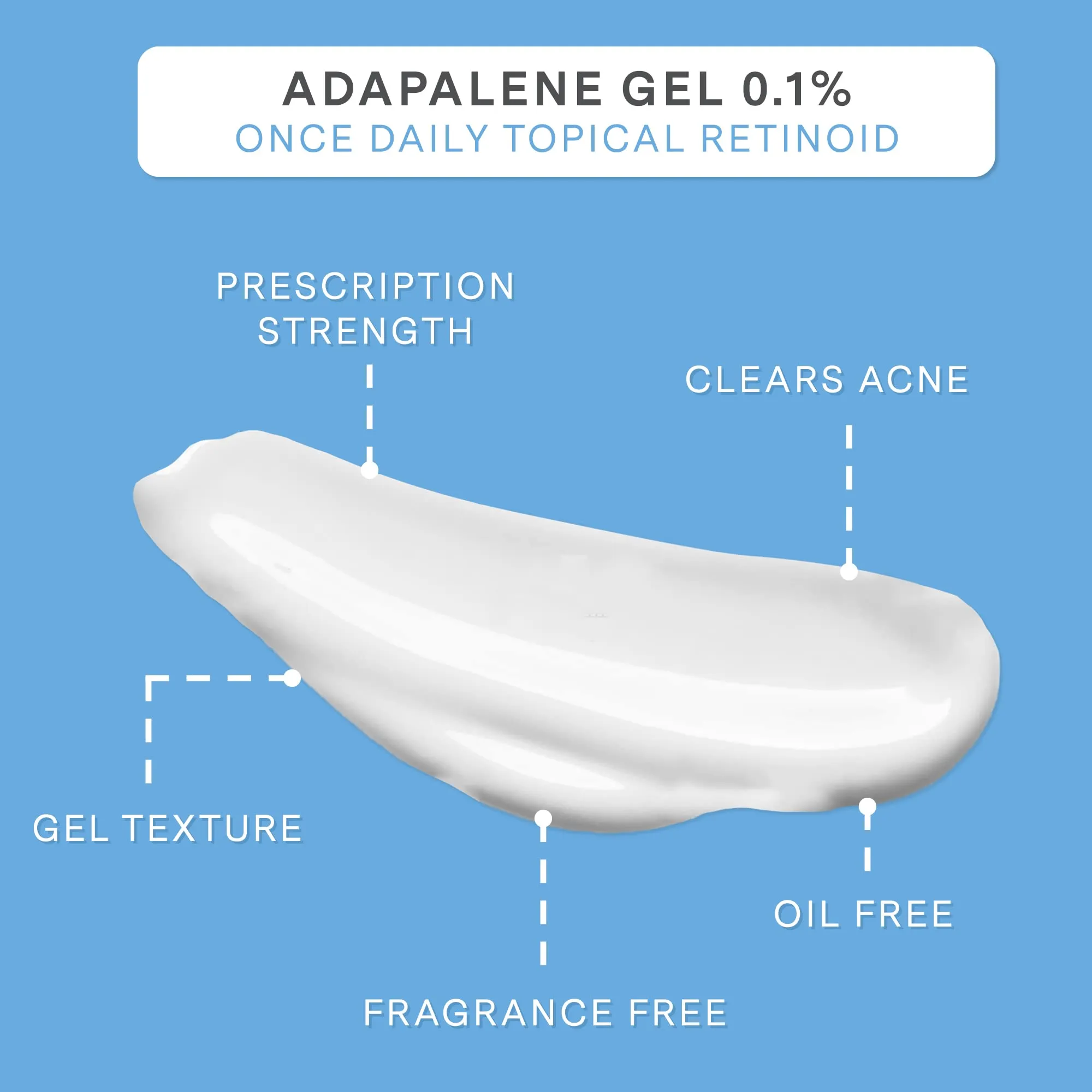 Curist Adapalene 0.1% Acne Gel Topical Retinoid Acne Medicine - Prevent Acne, Whiteheads, Blackheads, & Clogged Pores - Adapalene Retinoid Acne Treatment For Face (2 Pack)