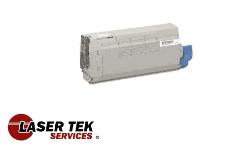 Cyan Remanufactured Toner Cartridge for the Okidata Oki 44250715 Type D1 C110 C
