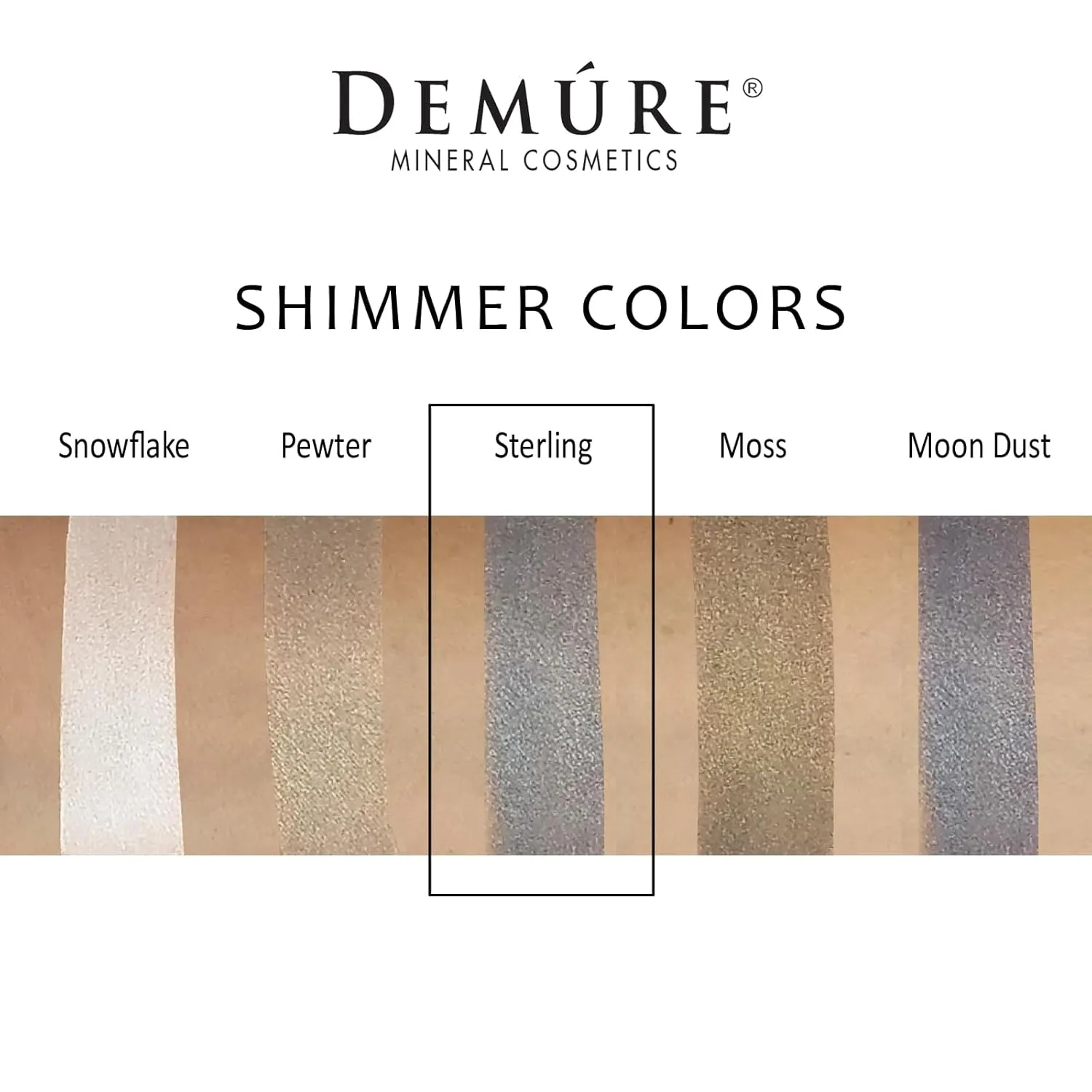 Demure Mineral Make Up (Sterling) Eye Shadow, Shimmer Eyeshadow, Loose Powder, Glitter Eyeshadow, Organic Makeup, Eye Makeup, Natural Makeup, Organic Eyeshadow, Natural Eyeshadow, Professional Makeup