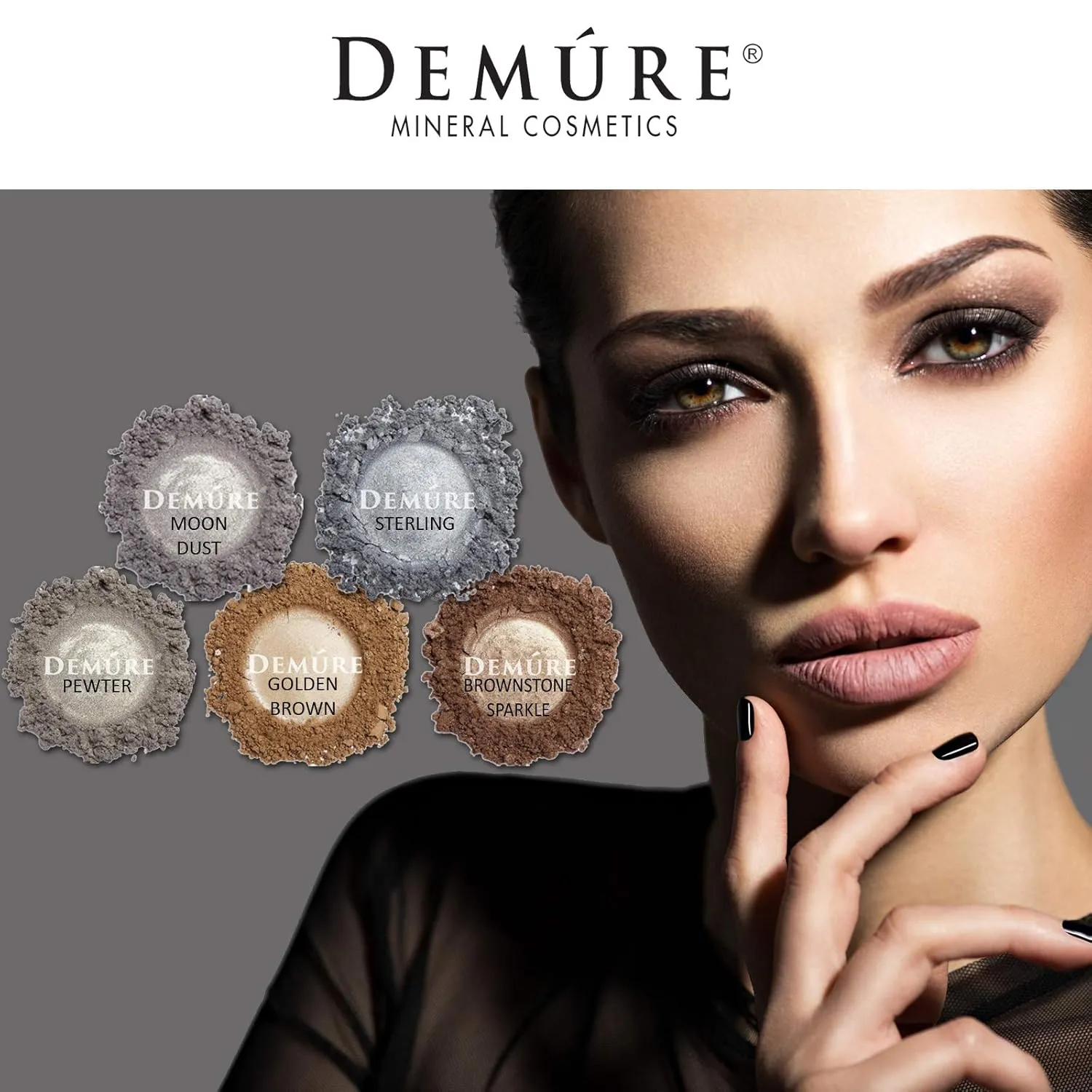 Demure Mineral Make Up (Sterling) Eye Shadow, Shimmer Eyeshadow, Loose Powder, Glitter Eyeshadow, Organic Makeup, Eye Makeup, Natural Makeup, Organic Eyeshadow, Natural Eyeshadow, Professional Makeup