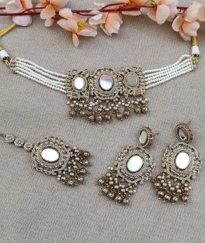 Devika Mirror Choker Set