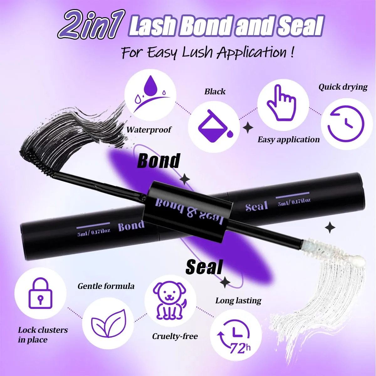 DIY Lash Extension Kit 780 Pcs D Curl Individual Lash Clusters Eyelashes Extension Set with Mirror Lash Storage Box Lash Bond&Seal Glue Remover Tweezers Lash Brush Applicator