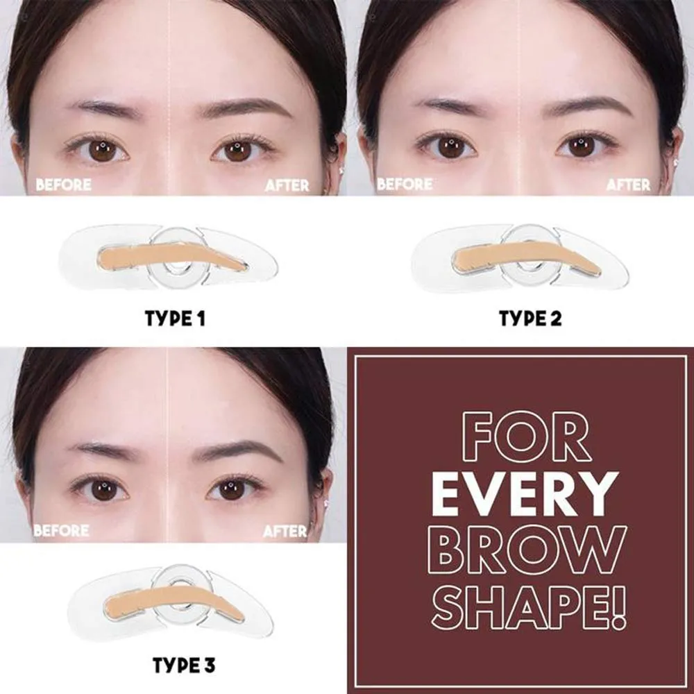 DNM Adjustable Perfect Eyebrow Stamp Waterproof and 3D Eyebrow Powder Set with Eyebrow Brush ,Eye Brow Stamp Kit Eyebrow Stamper Set Waterproof Instant Eyebrow Stamp(Light Coffee Dark Coffee)