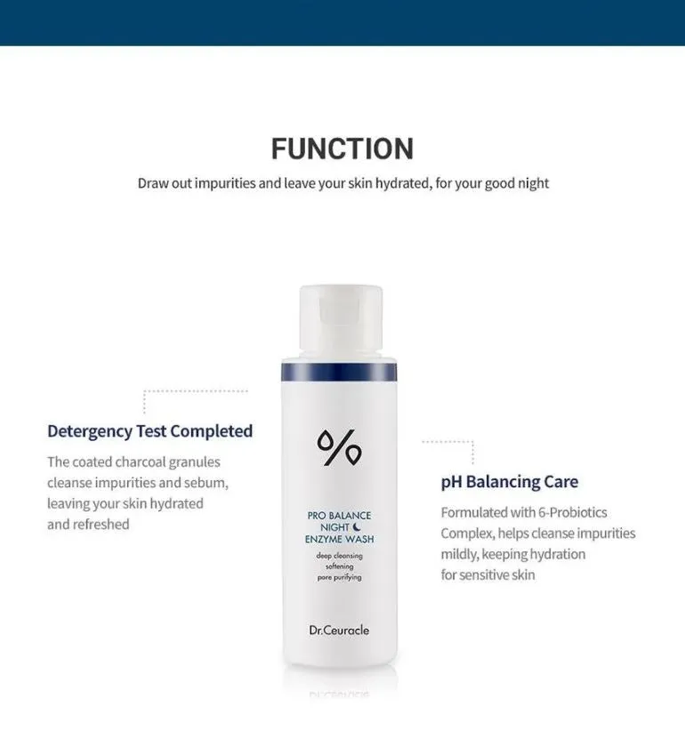 DR.CEURACLE Pro Balance Night Enzyme Wash 50g