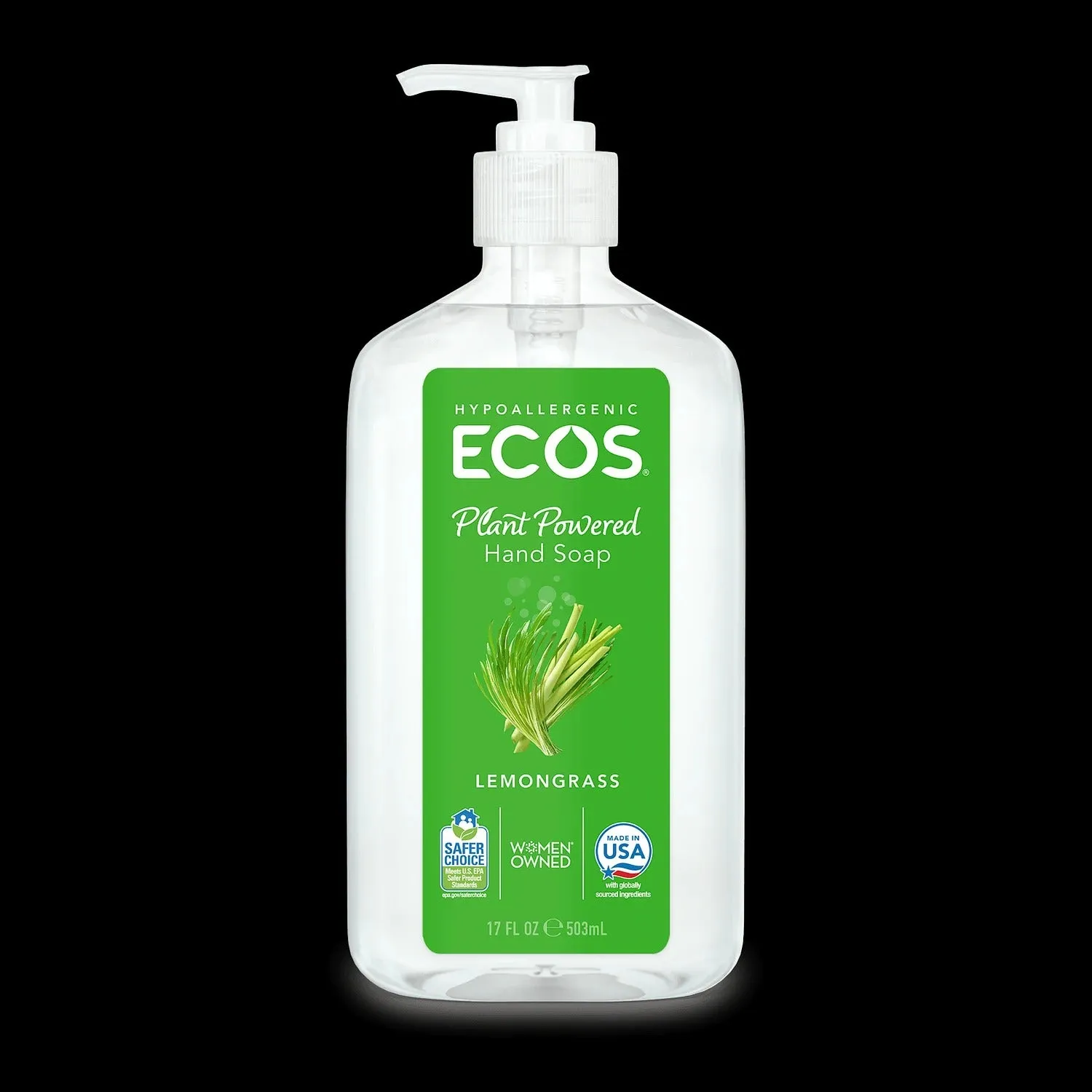 ECOS Hypoallergenic Hand Soap Lemongrass 17oz/503ml