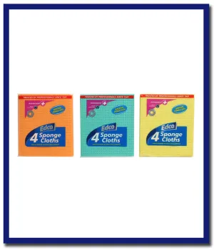 Edco Antibacterial Sponge Cloth - 4 Pcs Per Pack