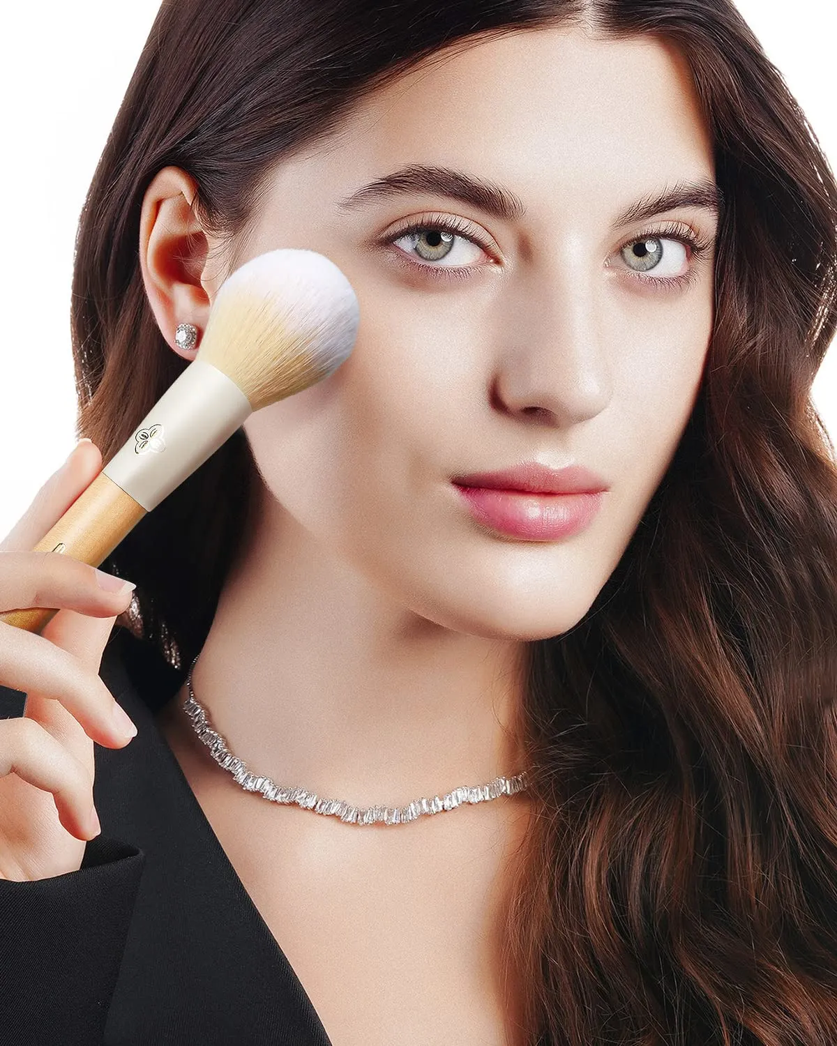 EIGSHOW Makeup Brushes Set, 10PCS Professional Makeup Brushes Kit with Corn Silk Fiber Vegan Brushes for Foundation Powder Concealers Eye Shadows Liquid Kabuki Brushes