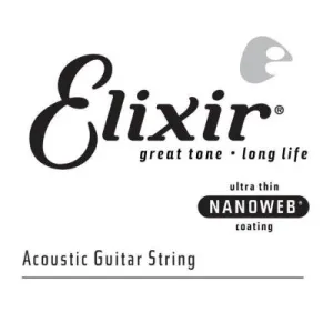 Elixir 15139 Bronze Acoustic Guitar .039 Single String w/ Nanoweb Coating