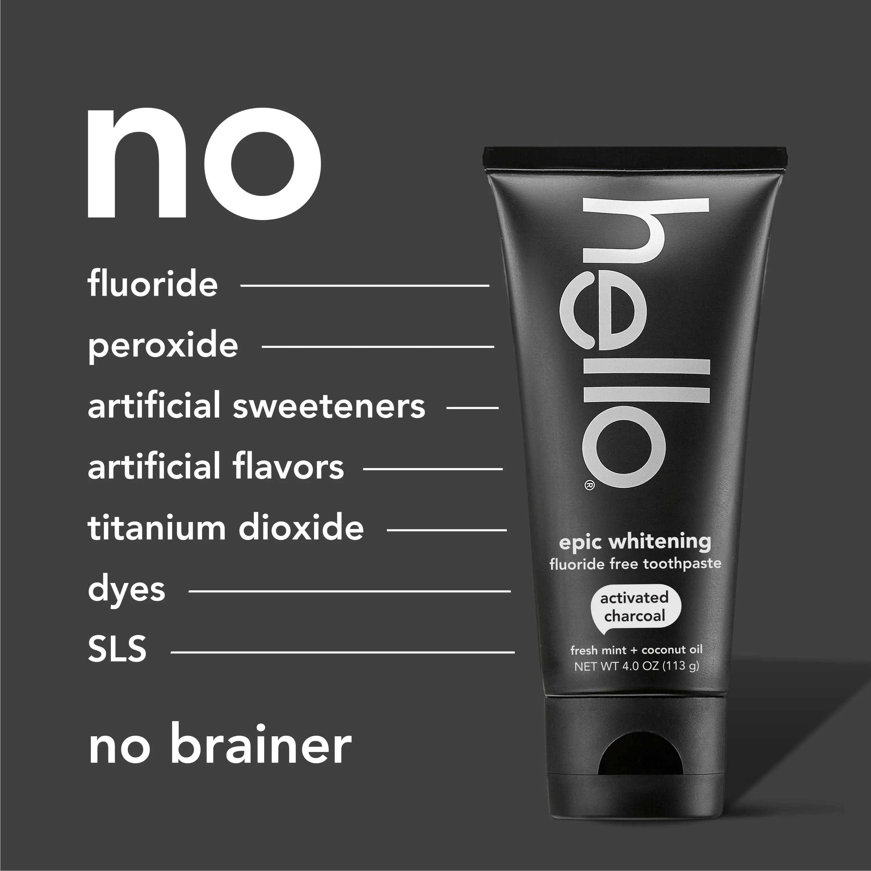 Epic Whitening Charcoal Toothpaste Twin Pack