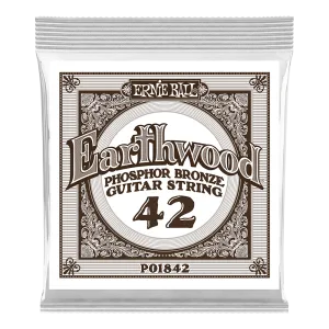 Ernie Ball 1842EB Earthwood Phosphor Bronze Acoustic Guitar String - 0.042