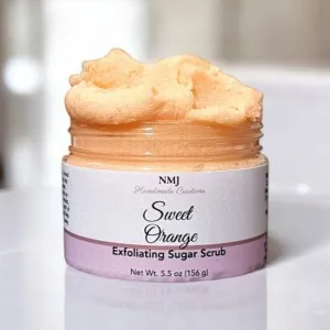 Exfoliating Sugar Scrub – Sweet Orange Essential Oils, 5.5 oz