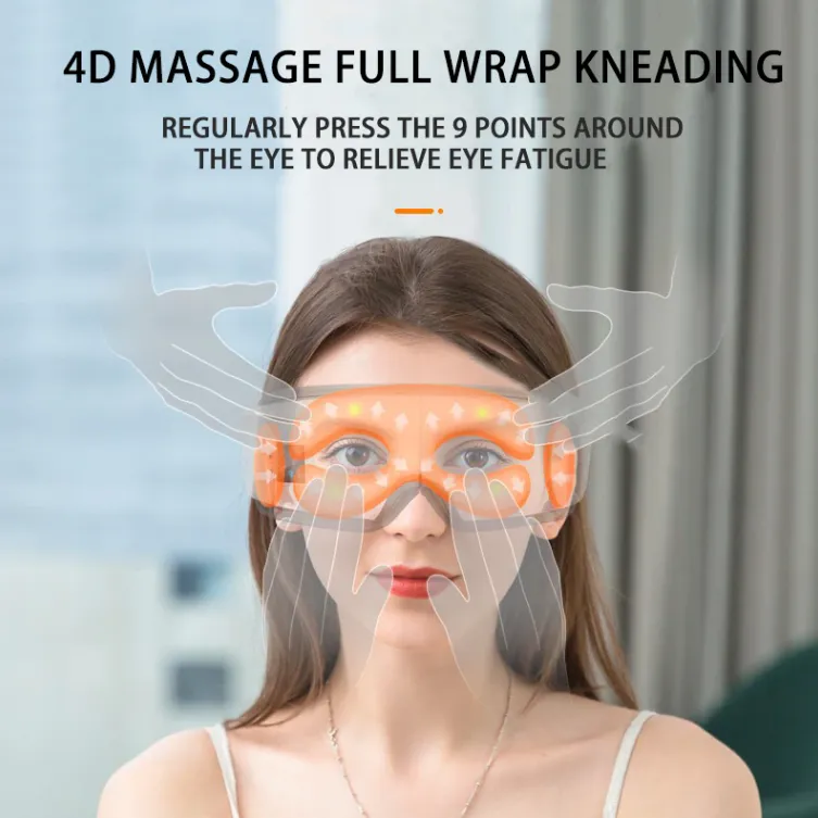 Eye Massager For Migraine 4D Smart Airbag Vibration Eye Massager Bluetooth Music