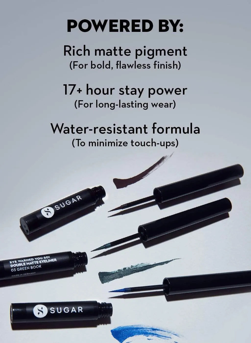 Eye Warned You So! Double Matte Eyeliner - 01 Black Swan