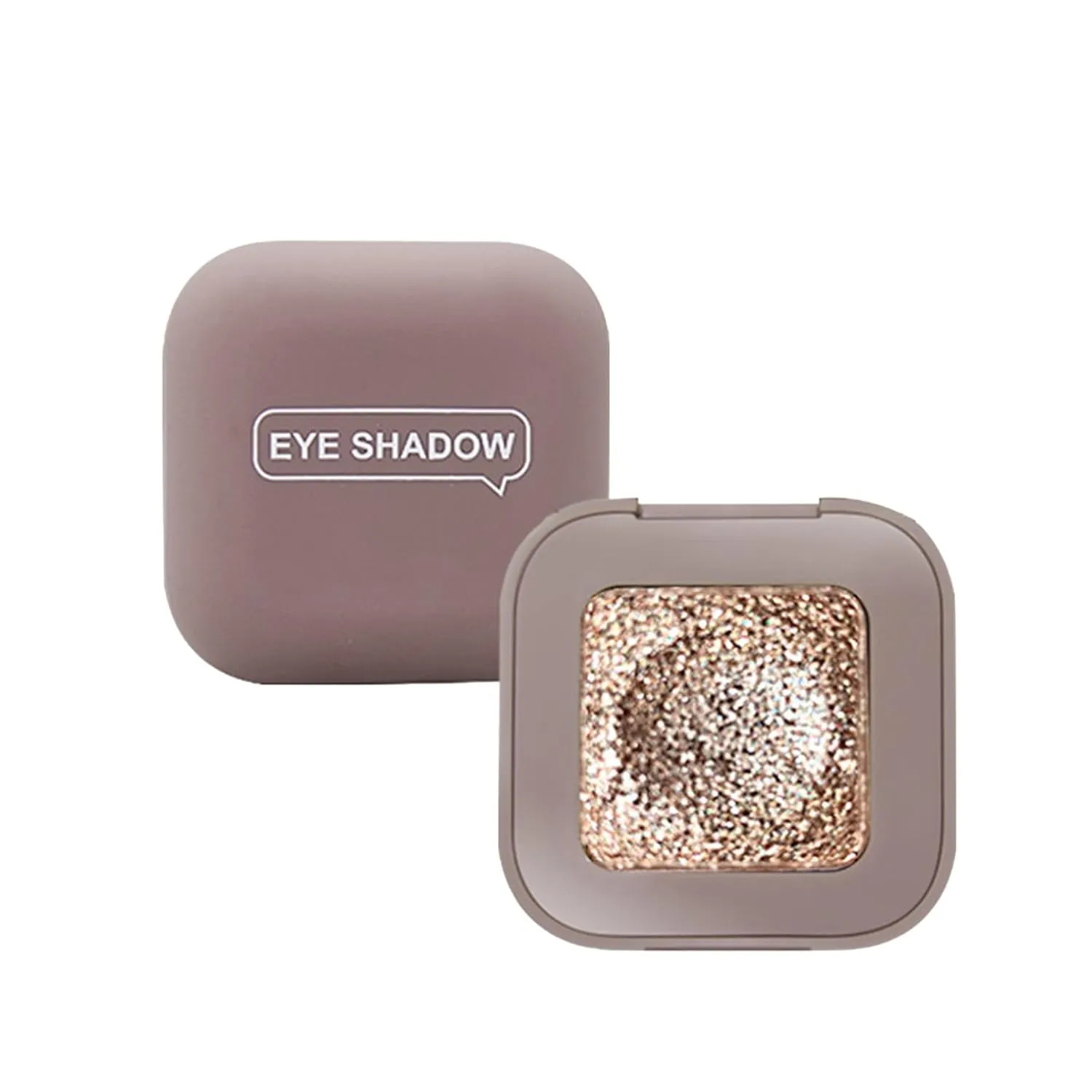 Eyeshadow Tray, Face Sculpting Contour Palette, Glitter Crystal Pressed Powder, Ultra-fine Lightweight, Easy to Blend(F)