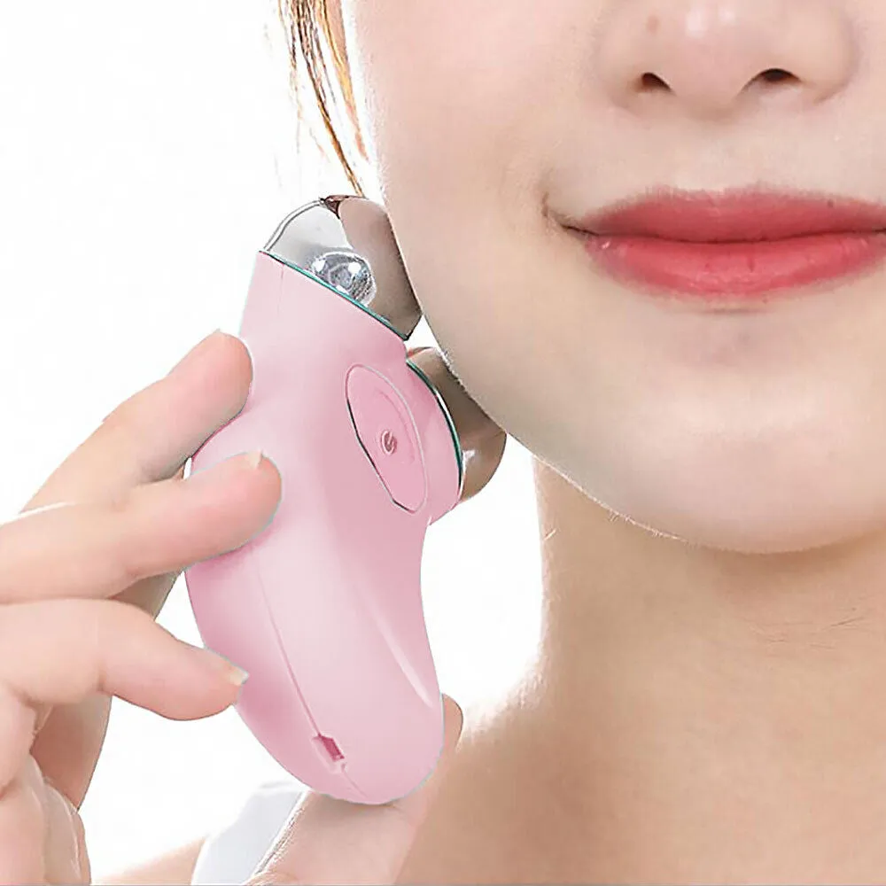 Face Skin Tightening Lifting Device Facial Beauty Machine Pink