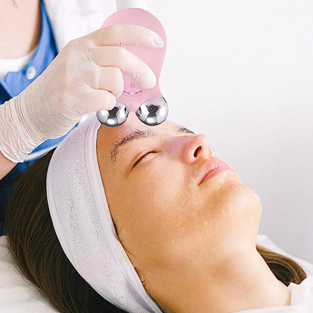 Face Skin Tightening Lifting Device Facial Beauty Machine Pink