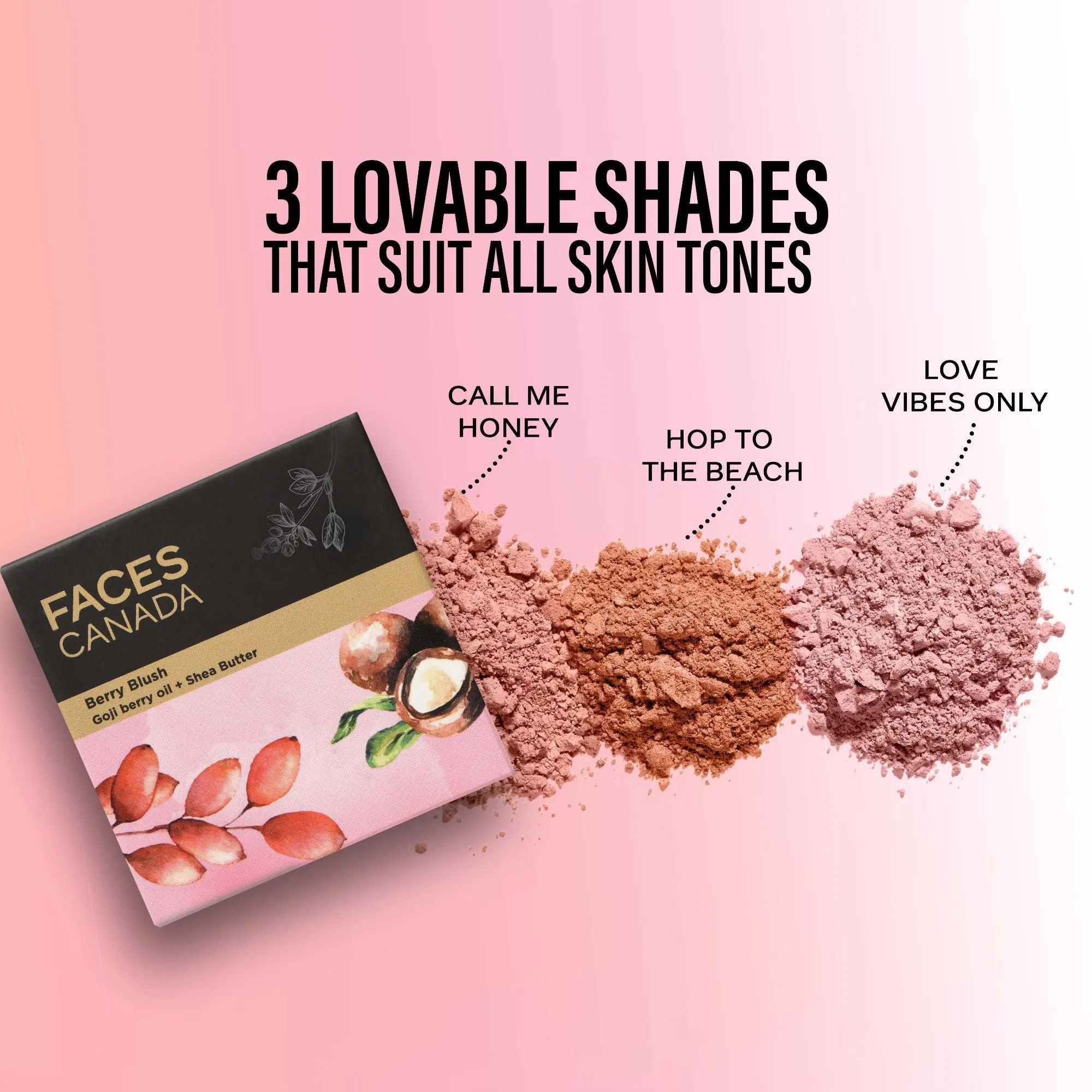 Faces Canada Berry Blush | Peach | Mattifying & Long Lasting| Lightweight| Call me honey Core Range Peach Core Range