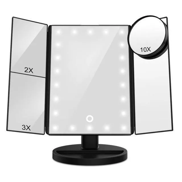 FANCY FAIRY PRO 3-PANEL LED MAKEUP MIRROR