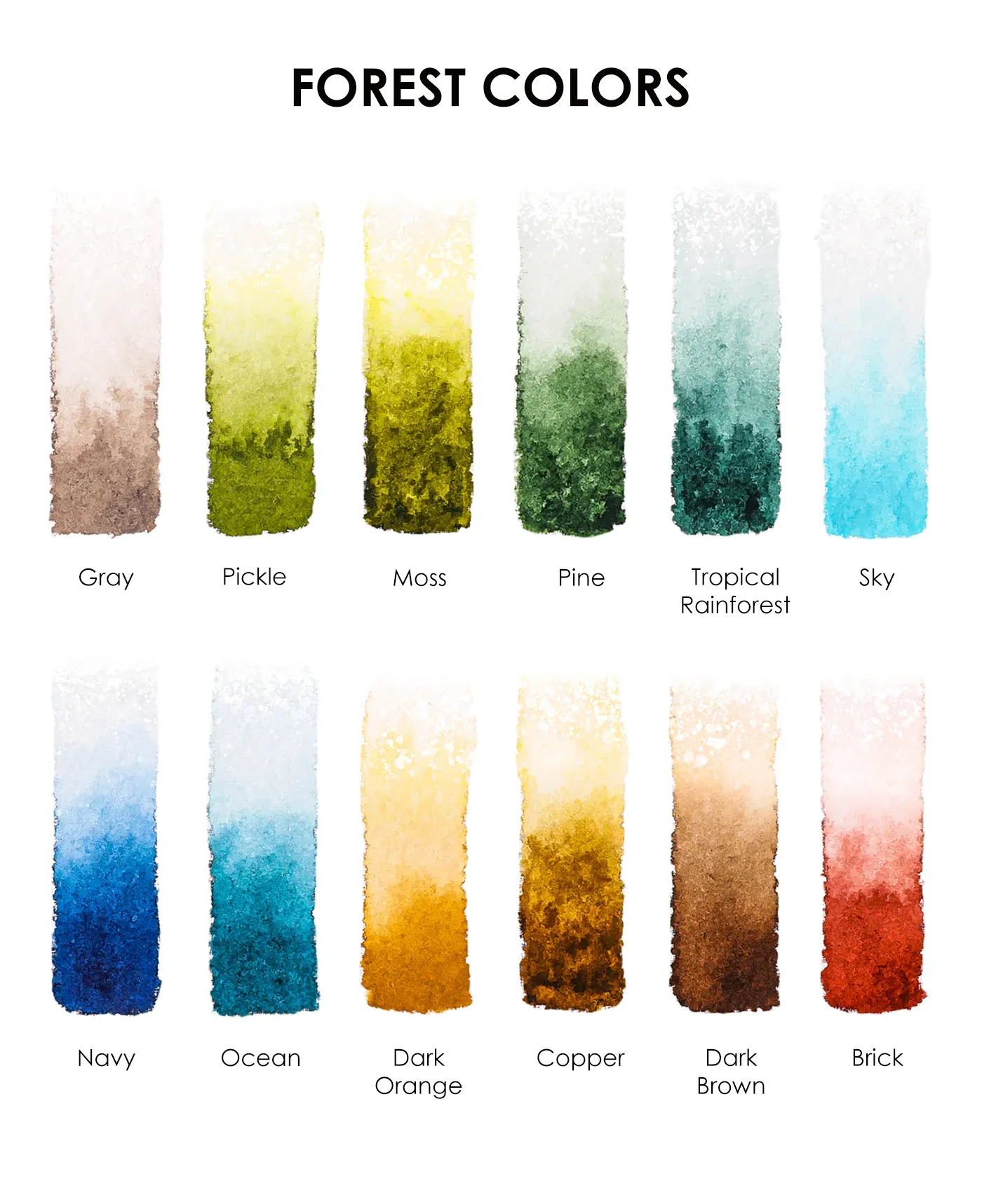Foldable Watercolor Pocket Set of 12