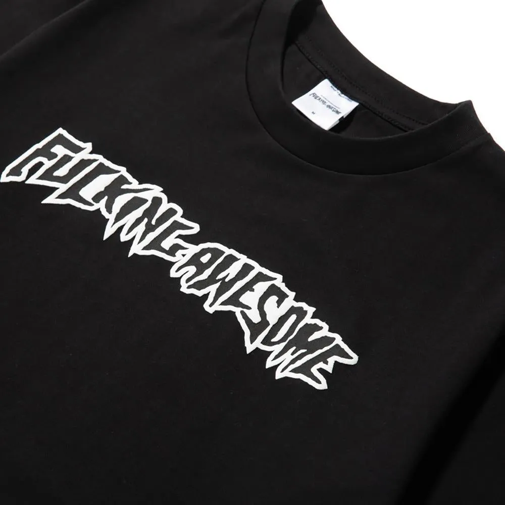 Fucking Awesome Puff Outline Logo T-shirt / Black