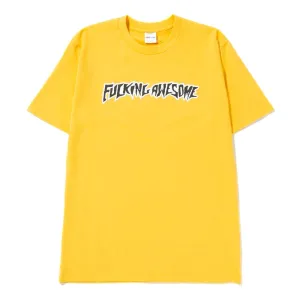 Fucking Awesome Puff Outline Logo T-shirt / Gold