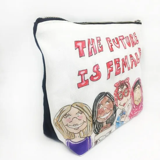 Future is Female T Bottom Cosmetic Bag