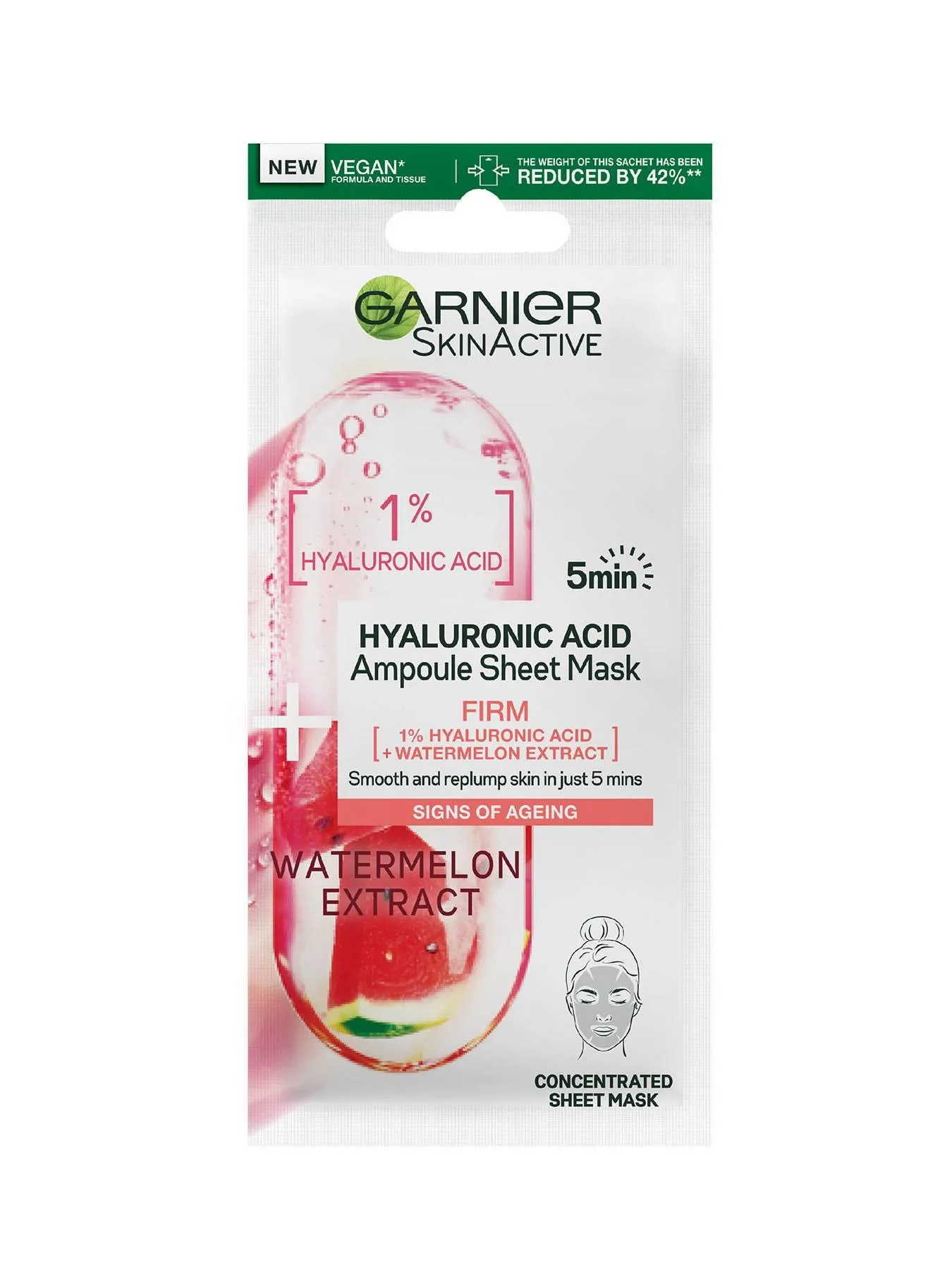 Garnier 5 Min Ampoule Sheet Mask Watermelon