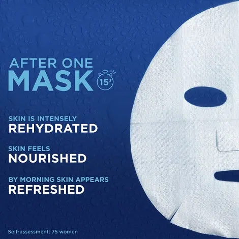 Garnier Moisture Bomb Night-Time Deep Sea Water and Hyaluronic Acid Face Sheet Mask 28g
