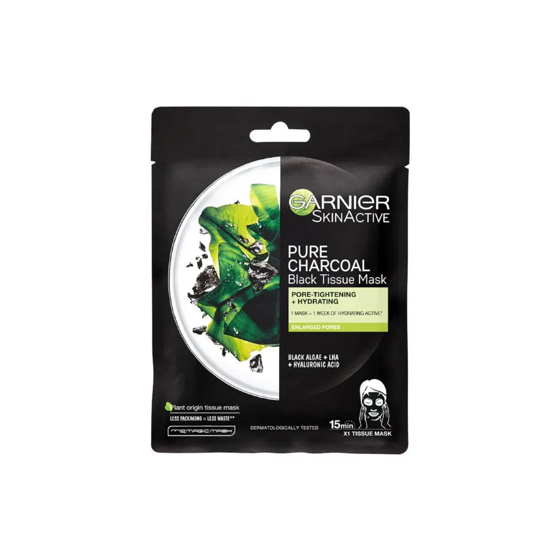 Garnier Skin Active Tissue Mask Pure Charcoal, 28g