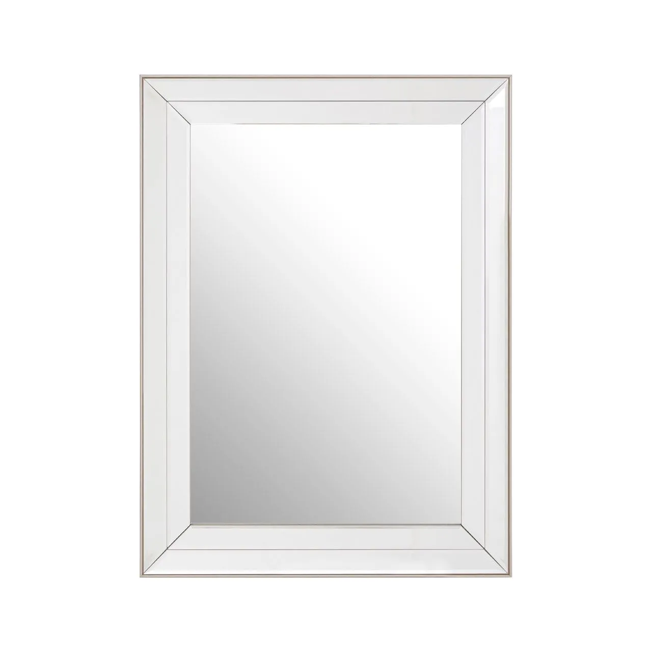 Glass Framed Mirror 80 x 60cm