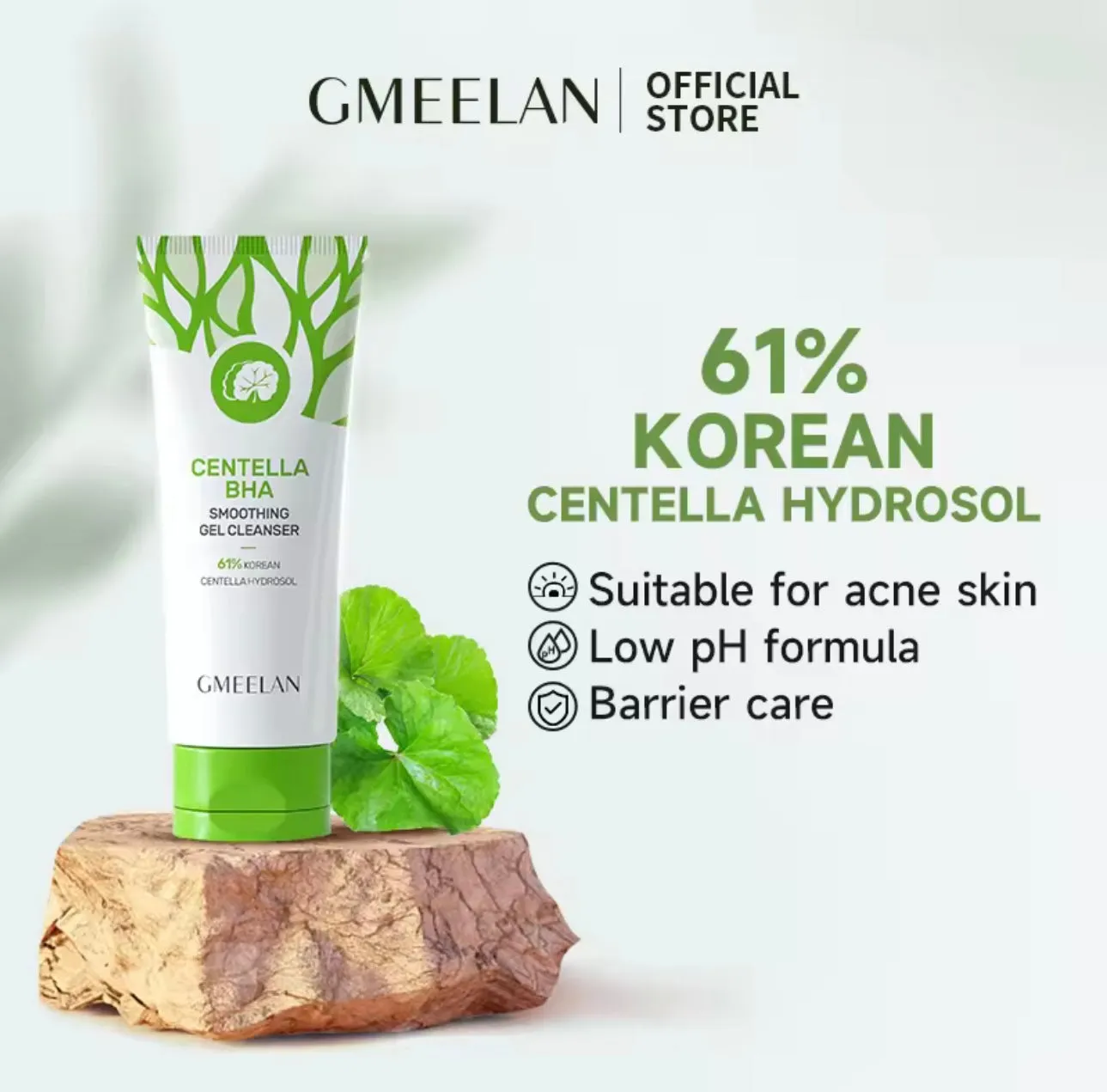 GMEELAN - Centella BHA Smoothing Gel Cleanser 80g