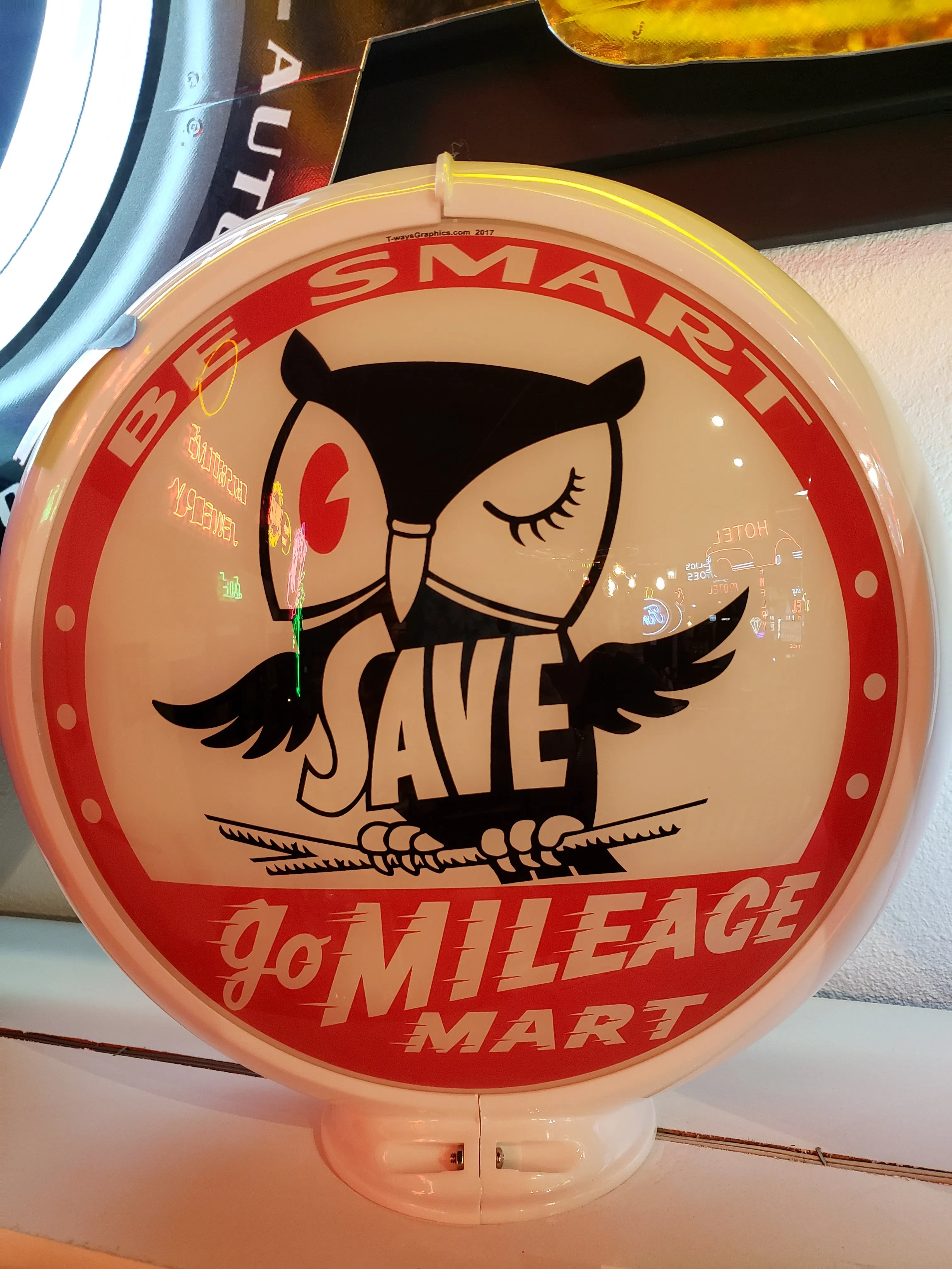 Go Mileage Mart Gas Pump Globe